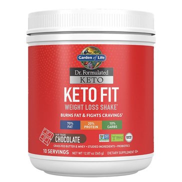 Dr. Formulated Keto Fit Chocolate Weight Loss Powder, 10-servings