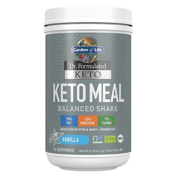 Dr. Formulated Keto Vanilla Meal Replacement Powder, 14-servings