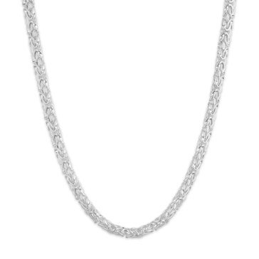 Byzantine Link Necklace, Sterling Silver