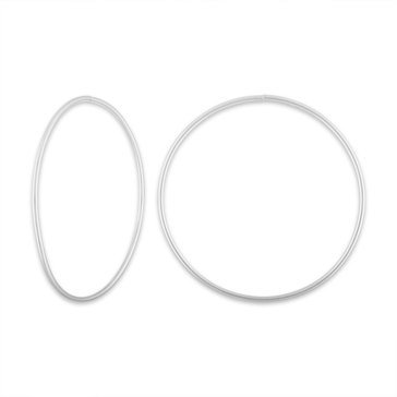 Polished 70mm Hoop Earring