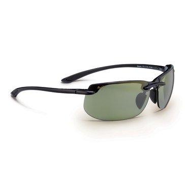 Maui Jim Men's Banyans Gloss Black Rimless Sunglasses
