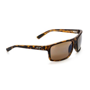 Maui Jim Unisex Byron Bay Matte Tortoise Polarized Wrap Sunglasses