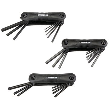 Craftsman 25 Key Folding Hex Key 3-Pack Set