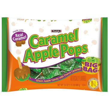 Tootsie Halloween Caramel Apple Pops, 24oz