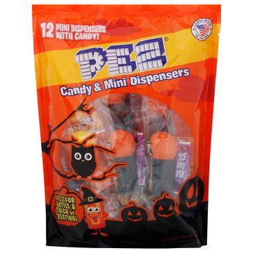 Pez Halloween Candy & Mini Dispenser Bag, 3.48oz