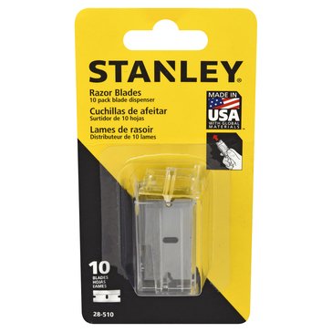 Stanley 10-Pack Razor Blade with Dispenser 