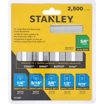 Stanley Heavy Duty Staples/Brads 2,500-Pack
