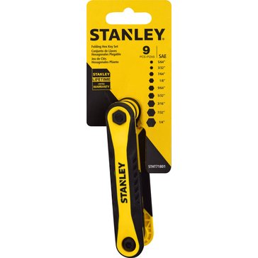 Stanley 9-Pieces Folding Sae Hex Keys Repl