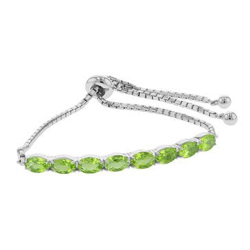 Sterling Silver Peridot Bracelet