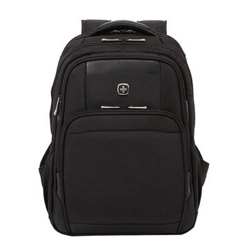Swiss Gear Backpack with Black Logo and Zippers
