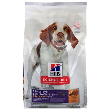 Hill's Science Diet Adult Sensitive Stomach And Skin Grain Free Chicken Dog food, 24 lbs