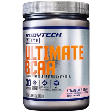 BodyTech Elite Ultimate BCAA Strawberry Kiwi Powder, 30-servings  