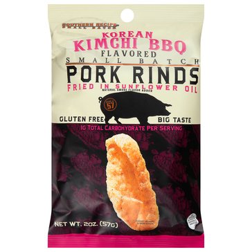 Souther Recipe Small Batch Korean Kimchi BBQ Pork Rinds, 2oz