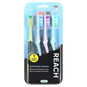 Reach Advanced Soft Toothbrushes, 7-count