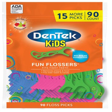 Dentek Kids Fun Flossers, 90ct