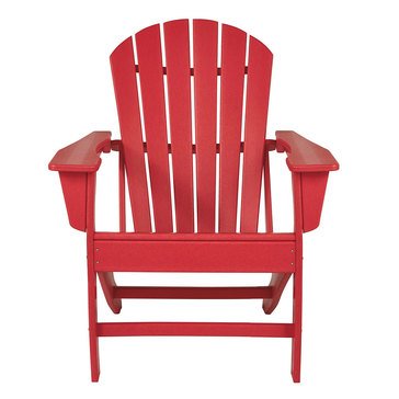 Signature Design by Ashley Adirondack Chair Red Sundown Treasure