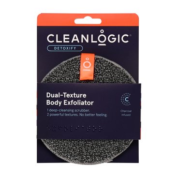 CLEANLOGIC Detox Purifying Charcoal Dual Texture Body Scrubber