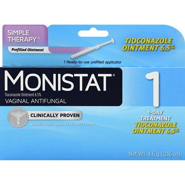 Monistat 1-Day Yeast Infection Treatment, Prefilled Ointment