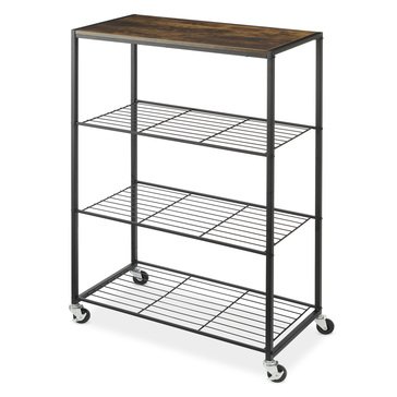 Whitmor Rolling 4-Tier Storage Shelves