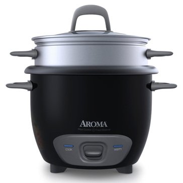 Aroma 6-Cup Pot Style Rice Cooker & Food Steamer