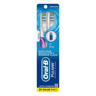 Oral-B Pulsar 40 Medium Toothbrush, 2-count