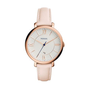 Fossil Women's Jacqueline Date Leather Watch 