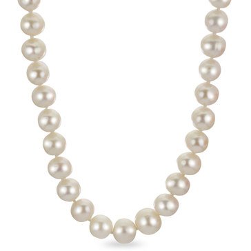 Imperial 9.5-10.5mm Freshwater Cultured Pearl Necklace With Large Sterling Silver Clasp