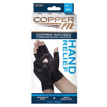 As Seen On TV Copper Fit Hand Relief Gloves, S/M