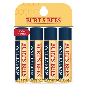 Burt's Bees Vanilla Bean Lip Balm 4pk