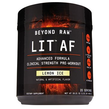 Beyond Raw LIT AF Lemon Ice, 20 Servings