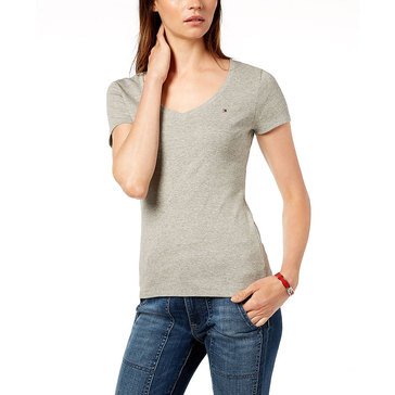 Tommy Hilfiger Women's V-Neck Flag Tee