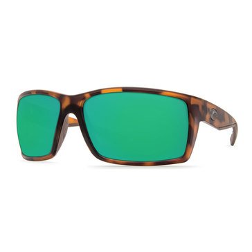 Costa del Mar Men's Reefton Retro Tortoise/Green Mirror Polarized Sunglasses
