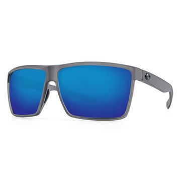 Costa del Mar Men's Rincon Smoke Crystal/Blue Mirror Polarized Sunglasses