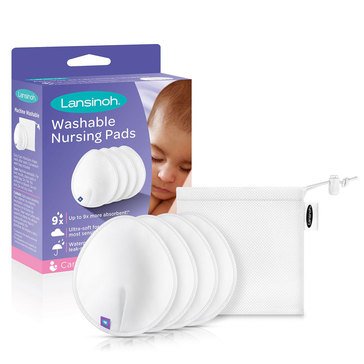 Lansinoh Washable Nursing Pads, 4-Count