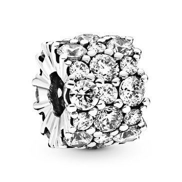 Pandora Cubic Zirconia Sparkle Sterling Silver Charm