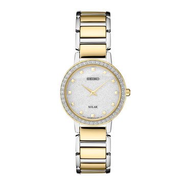 Seiko Women's Two-Tone Crystal Bracelet Watch