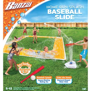 Banzai Home Run Splash Baseball Slide Set
