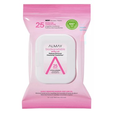 Almay Biodegradable Micellar Makeup Remover Cleansing Towelettes