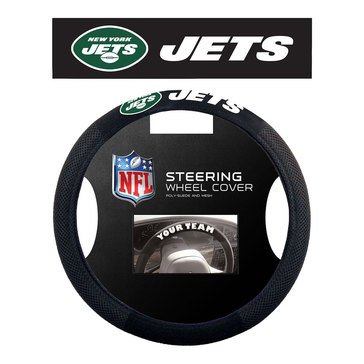 Fremont Die New York Jets Poly Suede Steering Wheel Cover