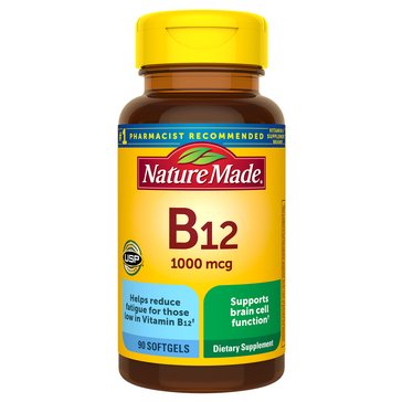 Nature Made Vitamin B-12 1000mcg Softgels, 90-Count