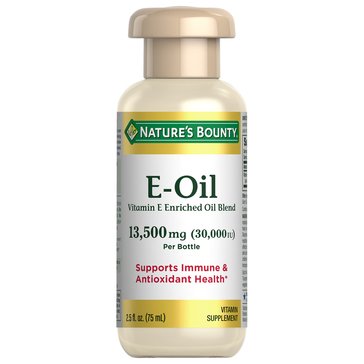 Nature's Bounty Vitamin E Oil 30,000 IU, 2.5oz