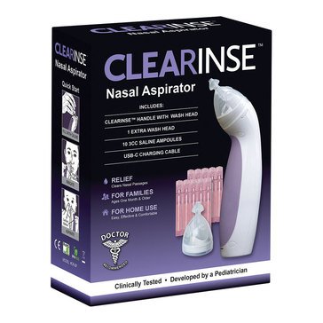 CLEARinse Nasal Cleaning Aspirator Starter Kit - Nasal Congestion Relief