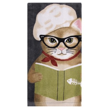 Harbor Home Chef Cat Kitchen Towel