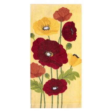 Harbor Home Poppy Still Life Kitchen Towel