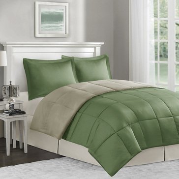 H.H. Essentials Down Alternative Reversible Comforter Set