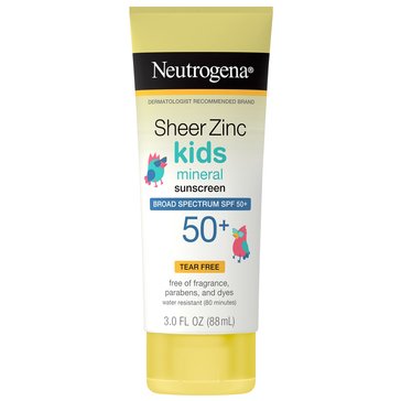 Neutrogena Sheer Zinc Kids Lotion Spf 50 3 Fl Oz. Lotion