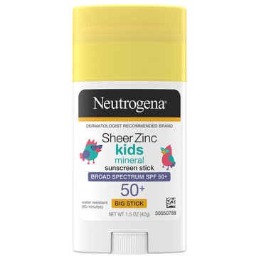 Neutrogena Sheer Zinc Kids Stick SPF 50 1.5 oz. Stick