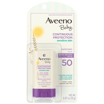 AVEENO CONTINUOUS PROTECTION Baby Stick SPF50 Sensitive Skin 0.47 oz.