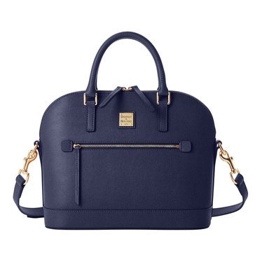 Dooney Bourke Saffiano Domed Zip Satchel