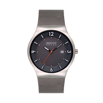 Bering Men's Solar Mesh Strap Watch